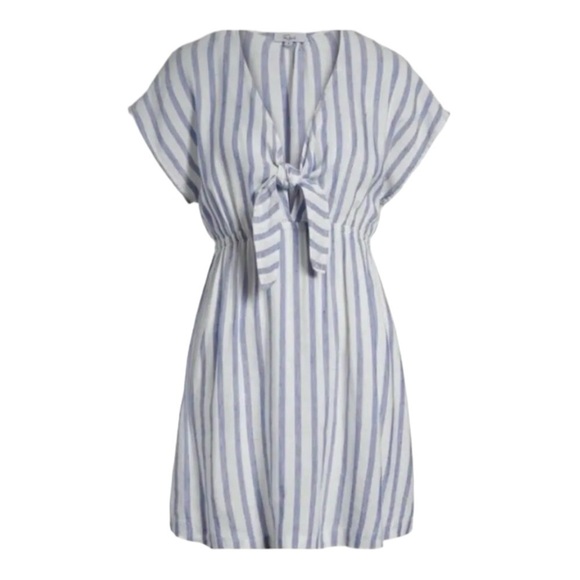 Rails Charlotte Grenadines Stripe Linen Mini Dress - Picture 2 of 10
